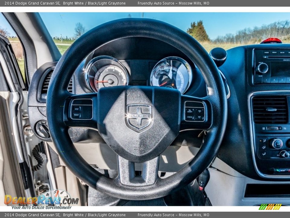 2014 Dodge Grand Caravan SE Bright White / Black/Light Graystone Photo #32