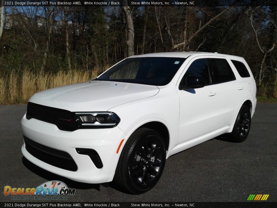 2021 Dodge Durango SXT Plus Blacktop AWD White Knuckle / Black Photo #2