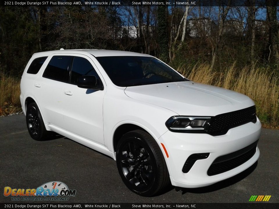 2021 Dodge Durango SXT Plus Blacktop AWD White Knuckle / Black Photo #4