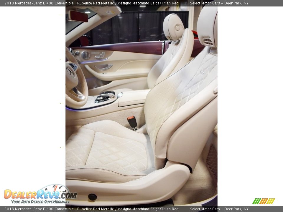 Front Seat of 2018 Mercedes-Benz E 400 Convertible Photo #10