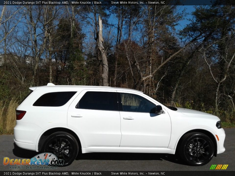 2021 Dodge Durango SXT Plus Blacktop AWD White Knuckle / Black Photo #5