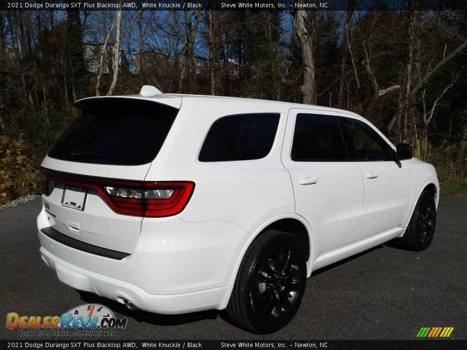 2021 Dodge Durango SXT Plus Blacktop AWD White Knuckle / Black Photo #6