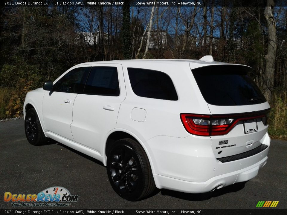 2021 Dodge Durango SXT Plus Blacktop AWD White Knuckle / Black Photo #8