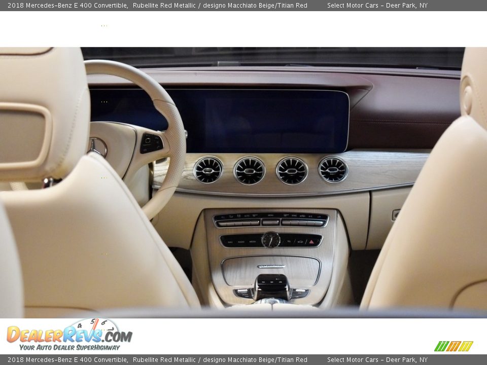 2018 Mercedes-Benz E 400 Convertible Rubellite Red Metallic / designo Macchiato Beige/Titian Red Photo #18