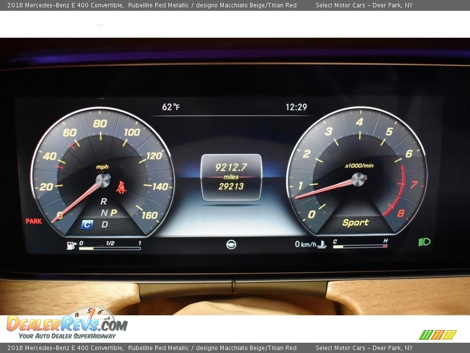 2018 Mercedes-Benz E 400 Convertible Gauges Photo #21