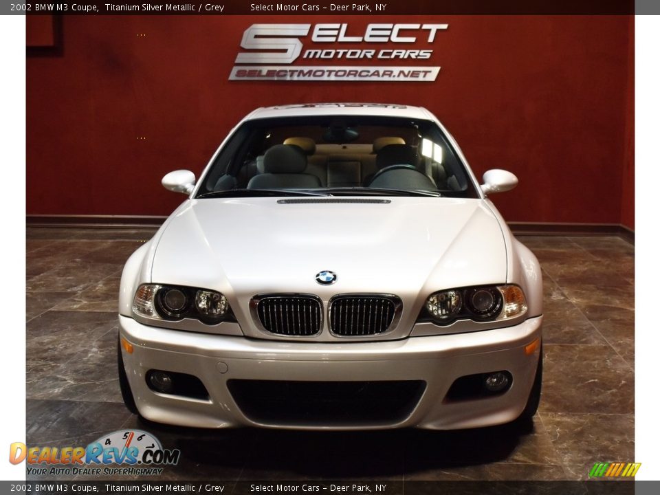 2002 BMW M3 Coupe Titanium Silver Metallic / Grey Photo #2