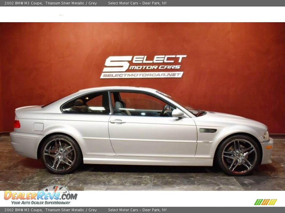 2002 BMW M3 Coupe Titanium Silver Metallic / Grey Photo #4