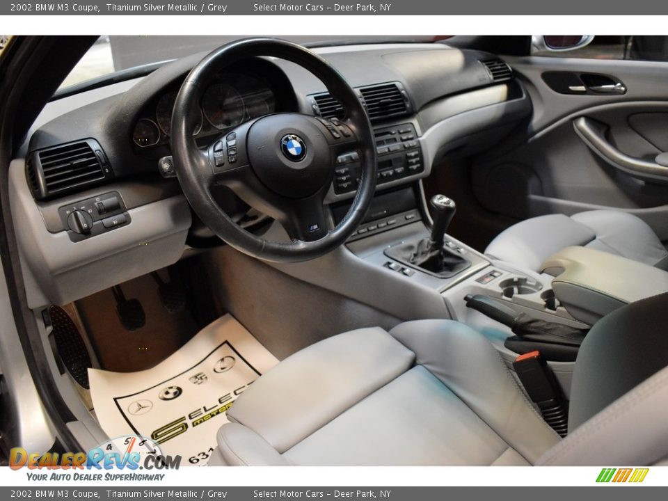 2002 BMW M3 Coupe Titanium Silver Metallic / Grey Photo #9