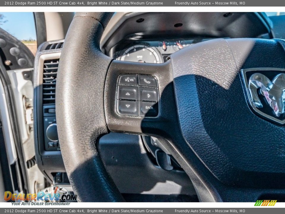 2012 Dodge Ram 2500 HD ST Crew Cab 4x4 Bright White / Dark Slate/Medium Graystone Photo #36