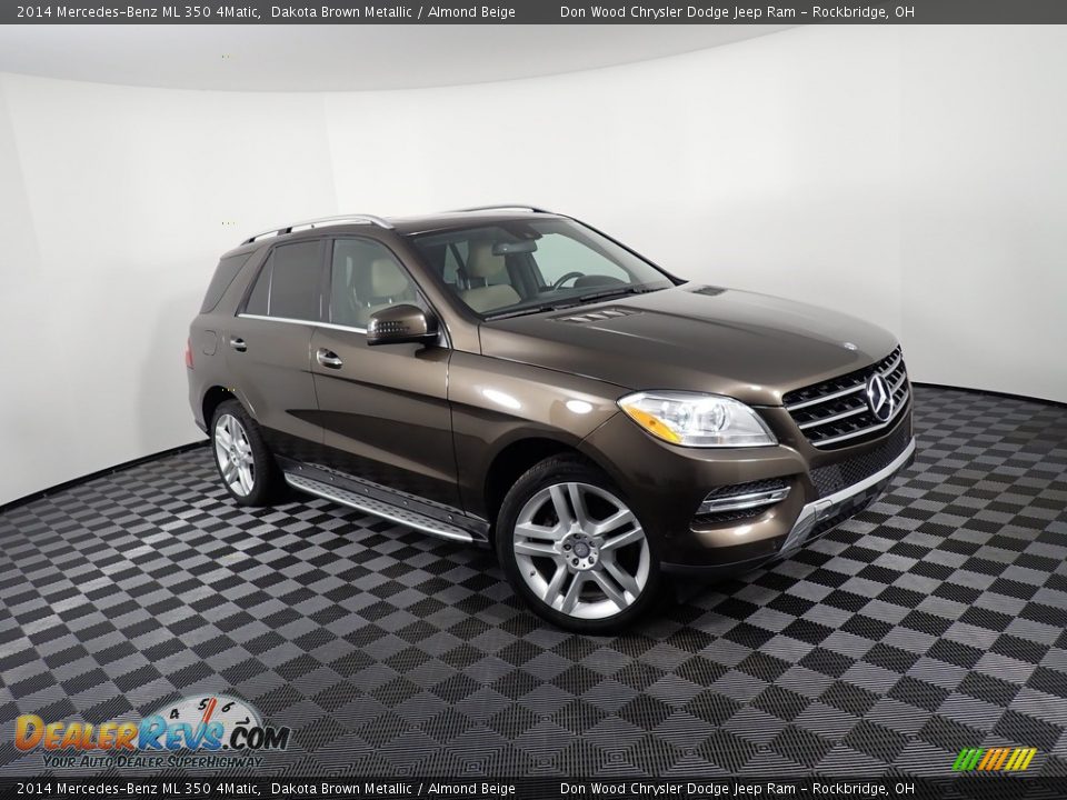 2014 Mercedes-Benz ML 350 4Matic Dakota Brown Metallic / Almond Beige Photo #7