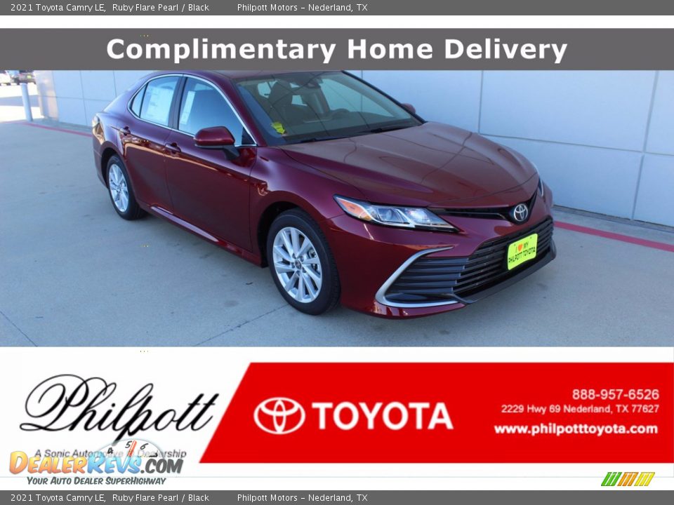 2021 Toyota Camry LE Ruby Flare Pearl / Black Photo #1