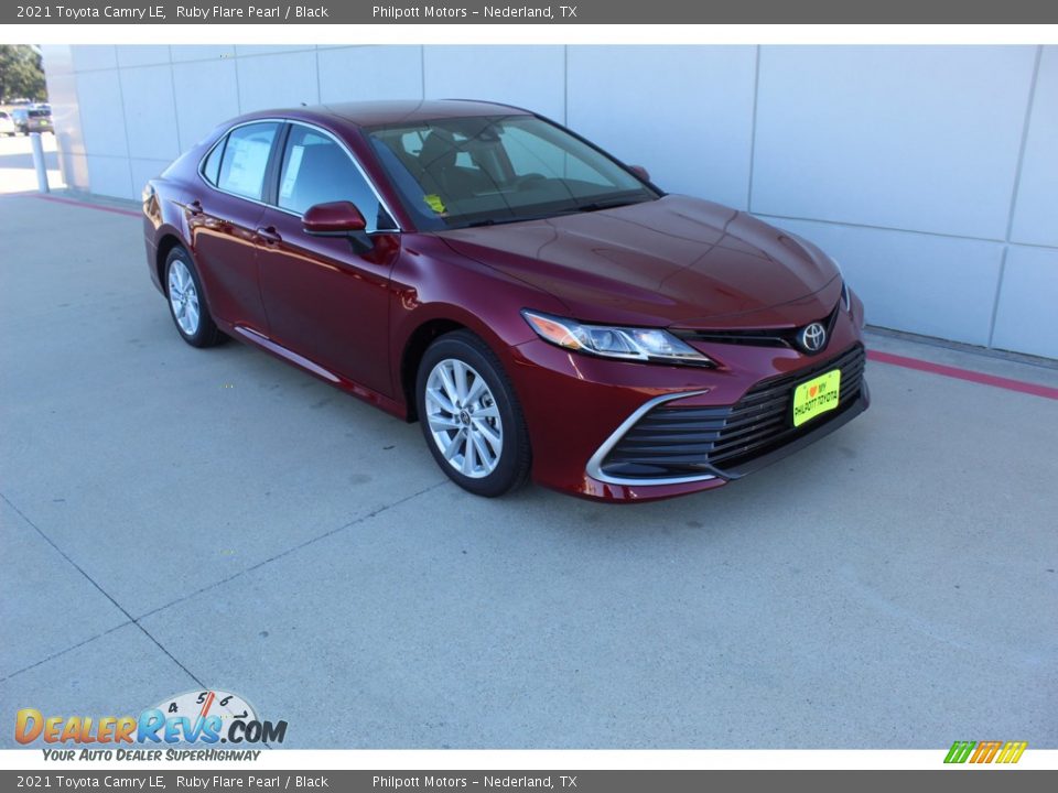 2021 Toyota Camry LE Ruby Flare Pearl / Black Photo #2