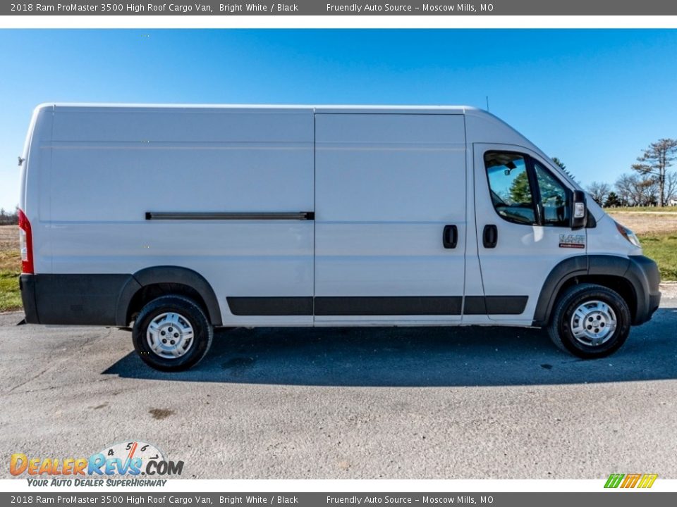 2018 Ram ProMaster 3500 High Roof Cargo Van Bright White / Black Photo #3