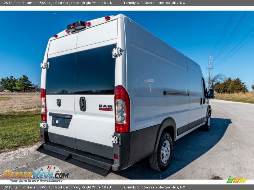 2018 Ram ProMaster 3500 High Roof Cargo Van Bright White / Black Photo #4