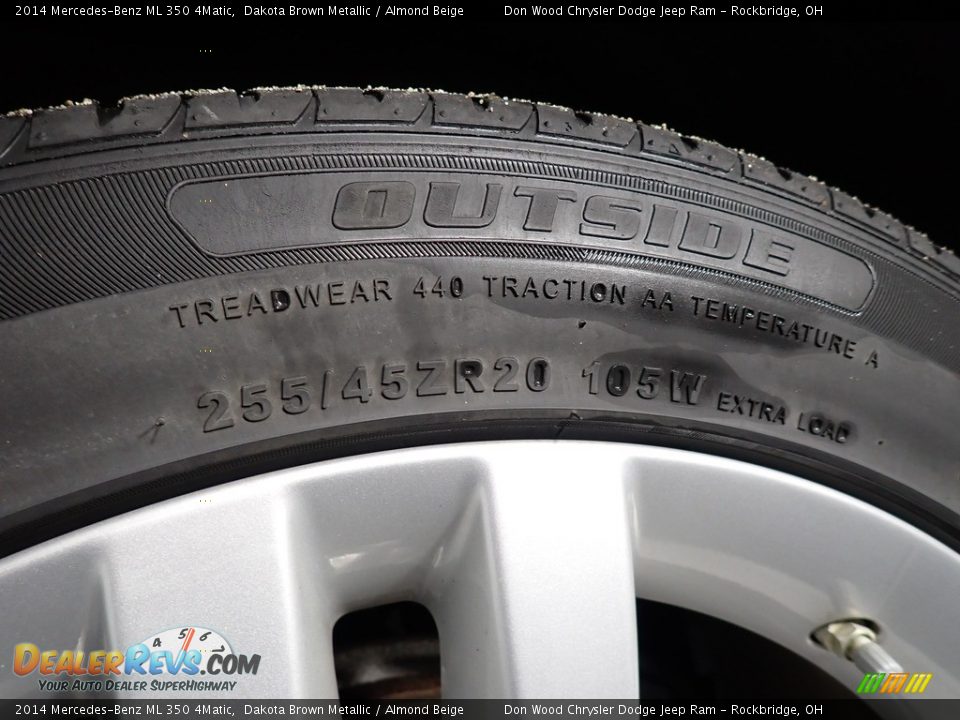 2014 Mercedes-Benz ML 350 4Matic Dakota Brown Metallic / Almond Beige Photo #24