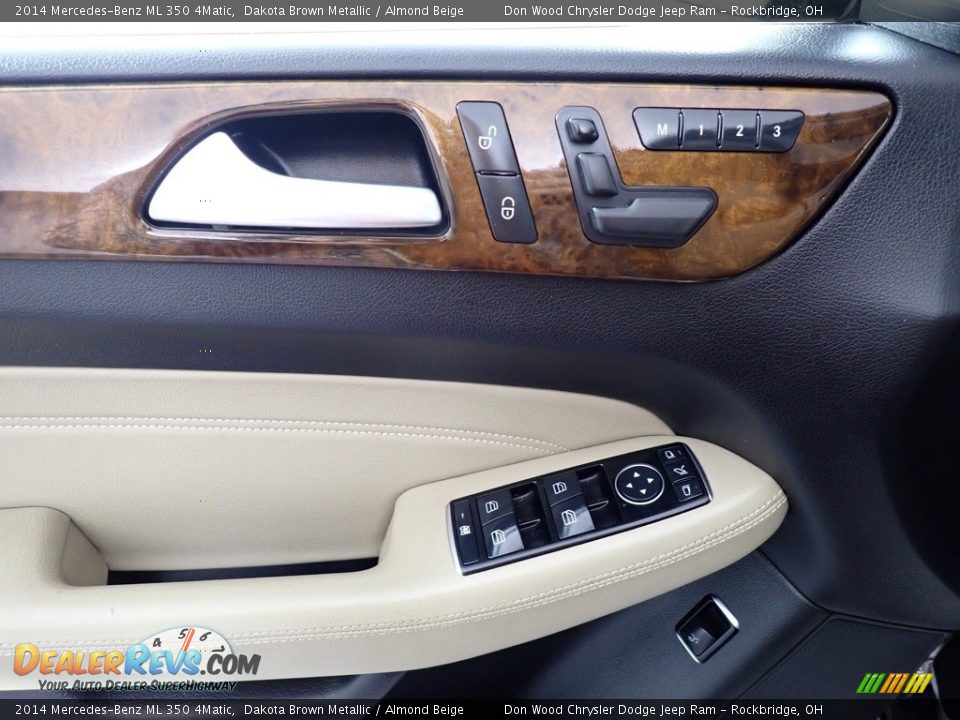 2014 Mercedes-Benz ML 350 4Matic Dakota Brown Metallic / Almond Beige Photo #26