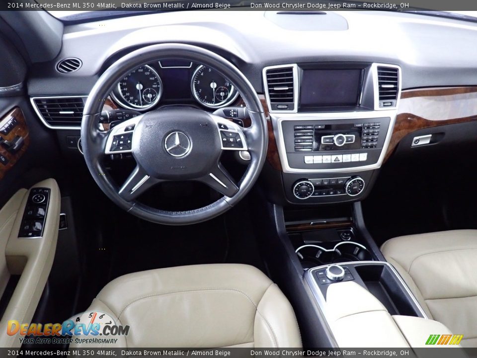 2014 Mercedes-Benz ML 350 4Matic Dakota Brown Metallic / Almond Beige Photo #33