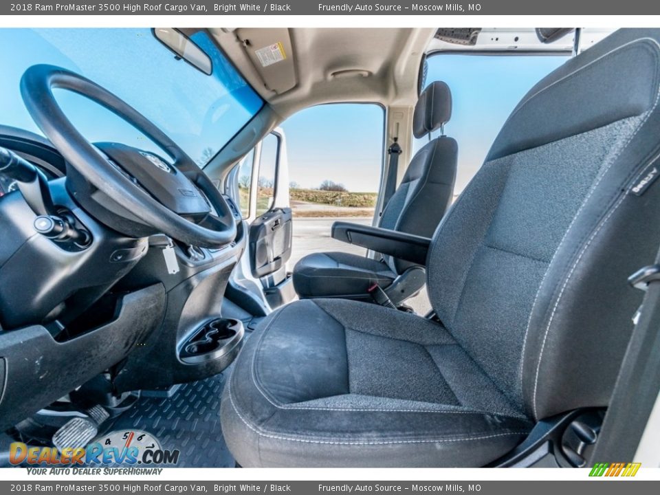 2018 Ram ProMaster 3500 High Roof Cargo Van Bright White / Black Photo #18