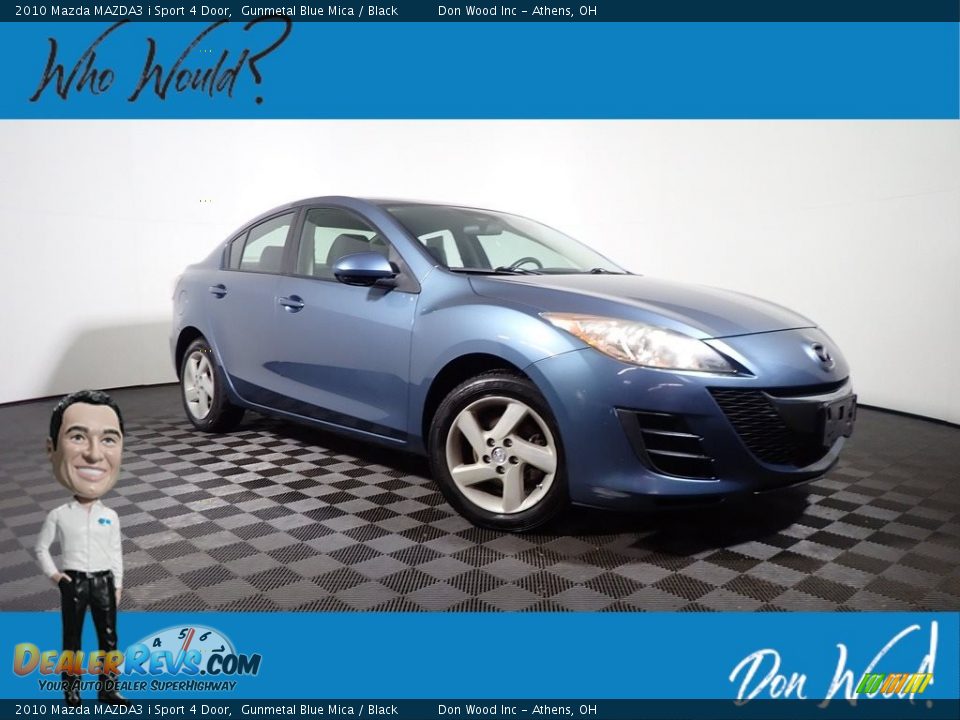 2010 Mazda MAZDA3 i Sport 4 Door Gunmetal Blue Mica / Black Photo #1