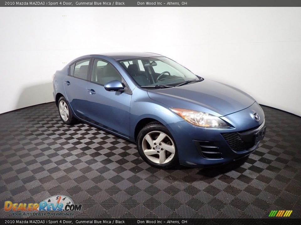 2010 Mazda MAZDA3 i Sport 4 Door Gunmetal Blue Mica / Black Photo #2