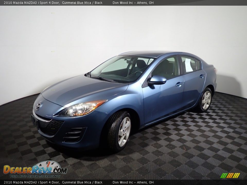 2010 Mazda MAZDA3 i Sport 4 Door Gunmetal Blue Mica / Black Photo #7