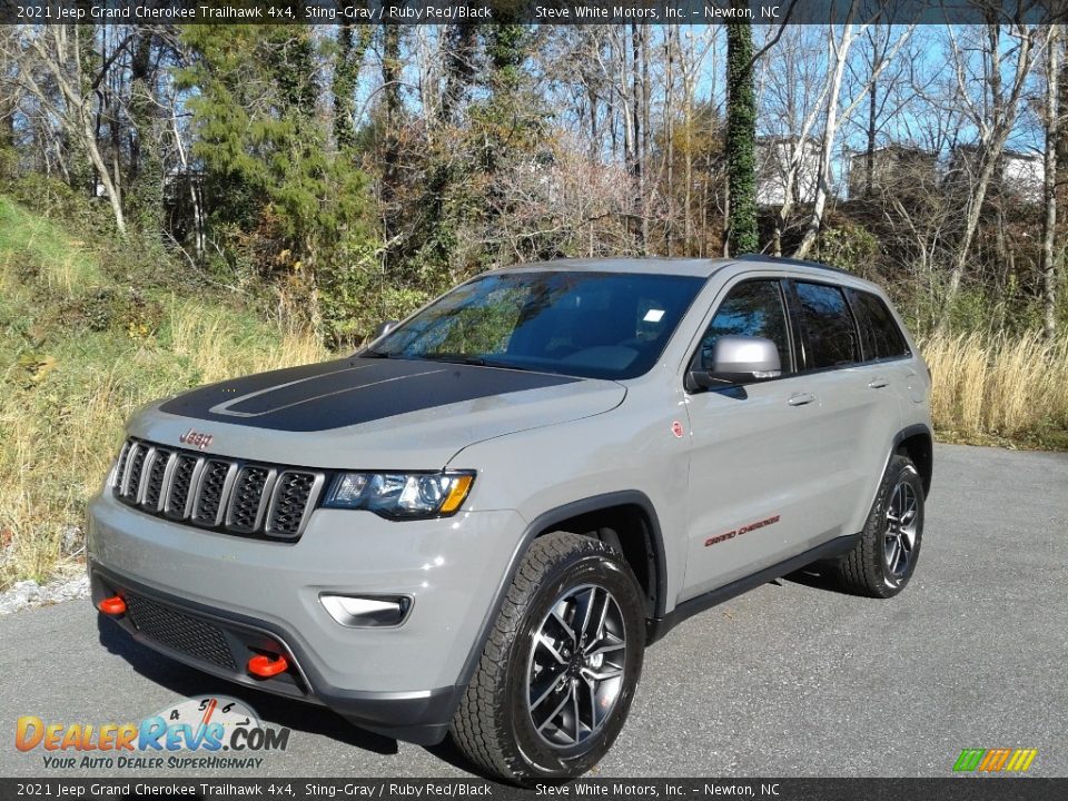 2021 Jeep Grand Cherokee Trailhawk 4x4 Sting-Gray / Ruby Red/Black Photo #2