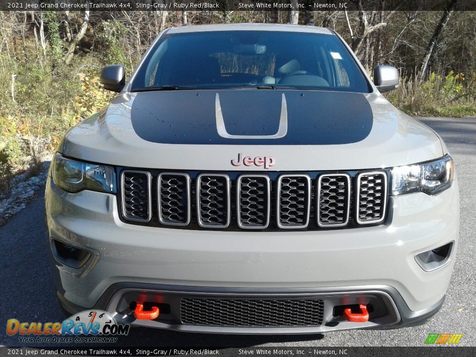 2021 Jeep Grand Cherokee Trailhawk 4x4 Sting-Gray / Ruby Red/Black Photo #3