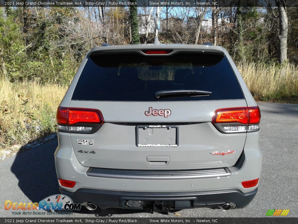 2021 Jeep Grand Cherokee Trailhawk 4x4 Sting-Gray / Ruby Red/Black Photo #7
