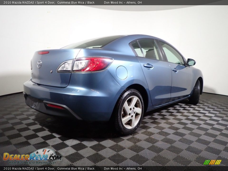 2010 Mazda MAZDA3 i Sport 4 Door Gunmetal Blue Mica / Black Photo #16