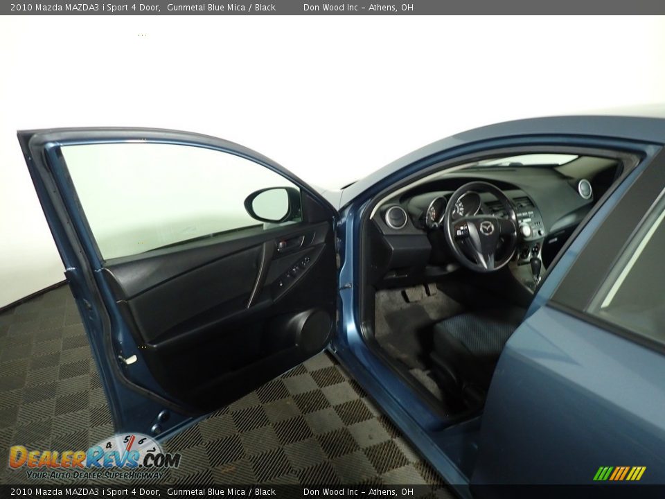 2010 Mazda MAZDA3 i Sport 4 Door Gunmetal Blue Mica / Black Photo #19