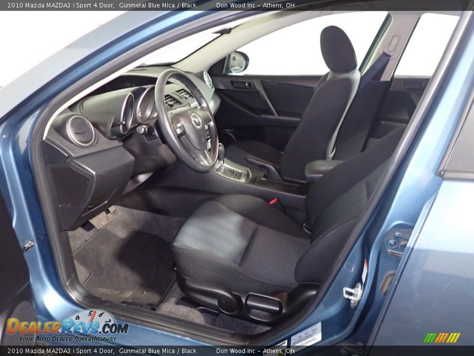 2010 Mazda MAZDA3 i Sport 4 Door Gunmetal Blue Mica / Black Photo #21