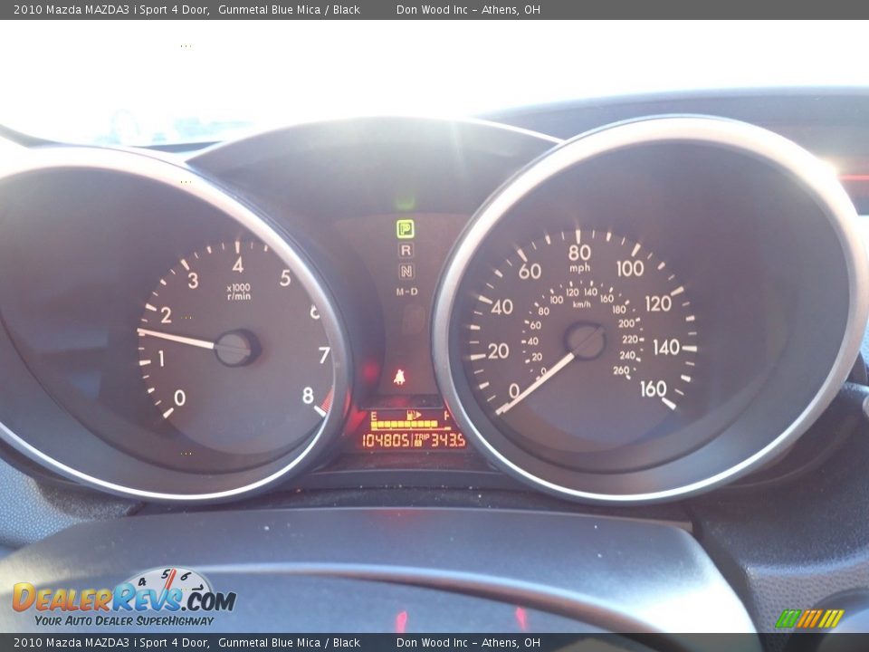 2010 Mazda MAZDA3 i Sport 4 Door Gunmetal Blue Mica / Black Photo #25