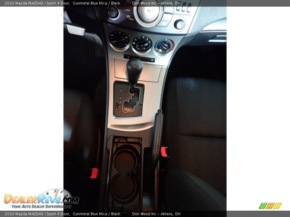 2010 Mazda MAZDA3 i Sport 4 Door Gunmetal Blue Mica / Black Photo #28