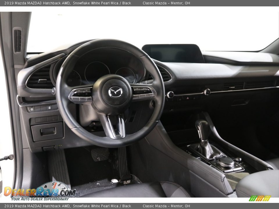 2019 Mazda MAZDA3 Hatchback AWD Snowflake White Pearl Mica / Black Photo #6