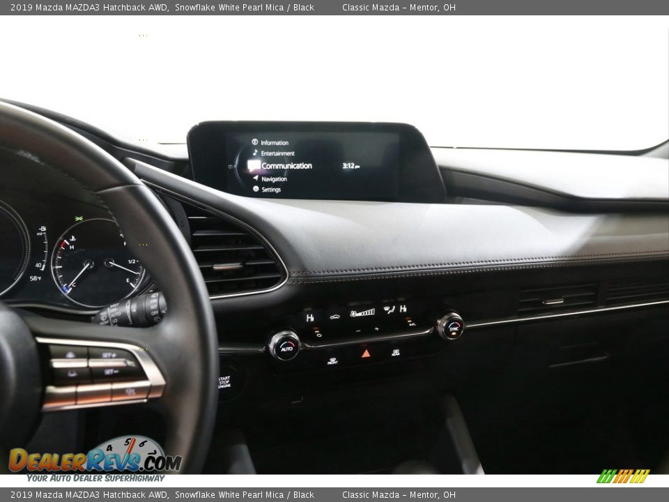 2019 Mazda MAZDA3 Hatchback AWD Snowflake White Pearl Mica / Black Photo #9