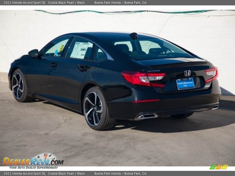 2021 Honda Accord Sport SE Crystal Black Pearl / Black Photo #2