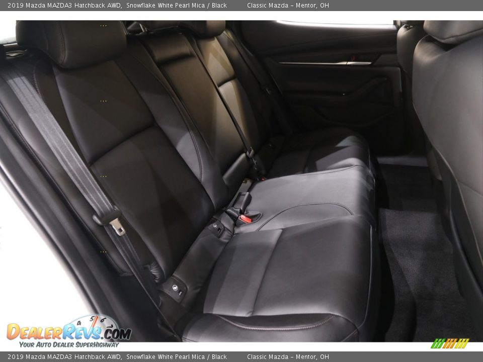 2019 Mazda MAZDA3 Hatchback AWD Snowflake White Pearl Mica / Black Photo #14
