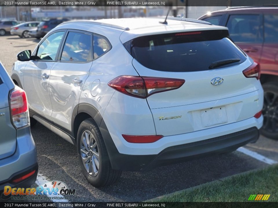 2017 Hyundai Tucson SE AWD Dazzling White / Gray Photo #4