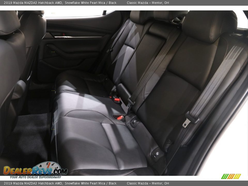 2019 Mazda MAZDA3 Hatchback AWD Snowflake White Pearl Mica / Black Photo #15