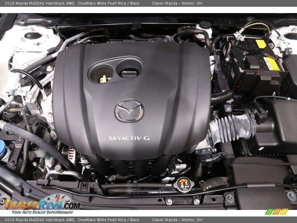 2019 Mazda MAZDA3 Hatchback AWD Snowflake White Pearl Mica / Black Photo #17