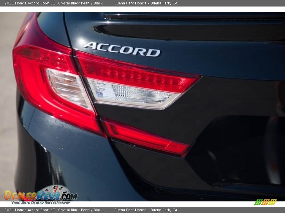 2021 Honda Accord Sport SE Crystal Black Pearl / Black Photo #6