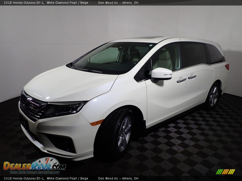 2018 Honda Odyssey EX-L White Diamond Pearl / Beige Photo #7
