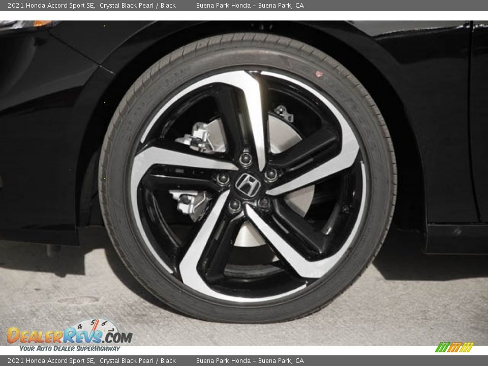 2021 Honda Accord Sport SE Crystal Black Pearl / Black Photo #10