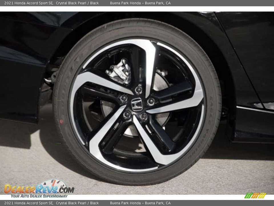 2021 Honda Accord Sport SE Crystal Black Pearl / Black Photo #12