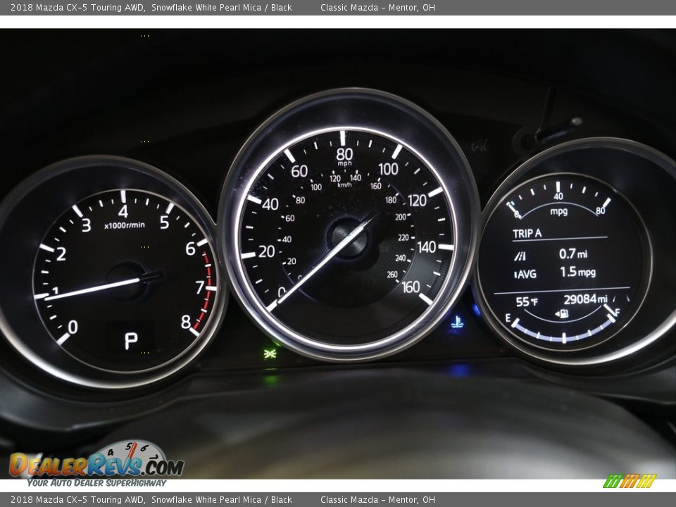 2018 Mazda CX-5 Touring AWD Snowflake White Pearl Mica / Black Photo #8