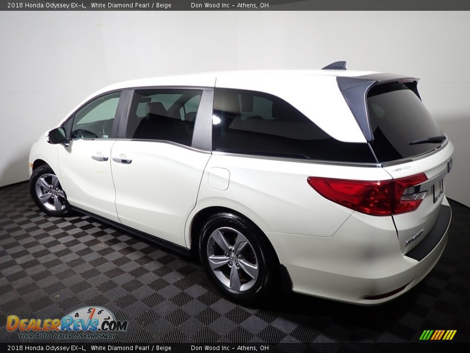 2018 Honda Odyssey EX-L White Diamond Pearl / Beige Photo #10