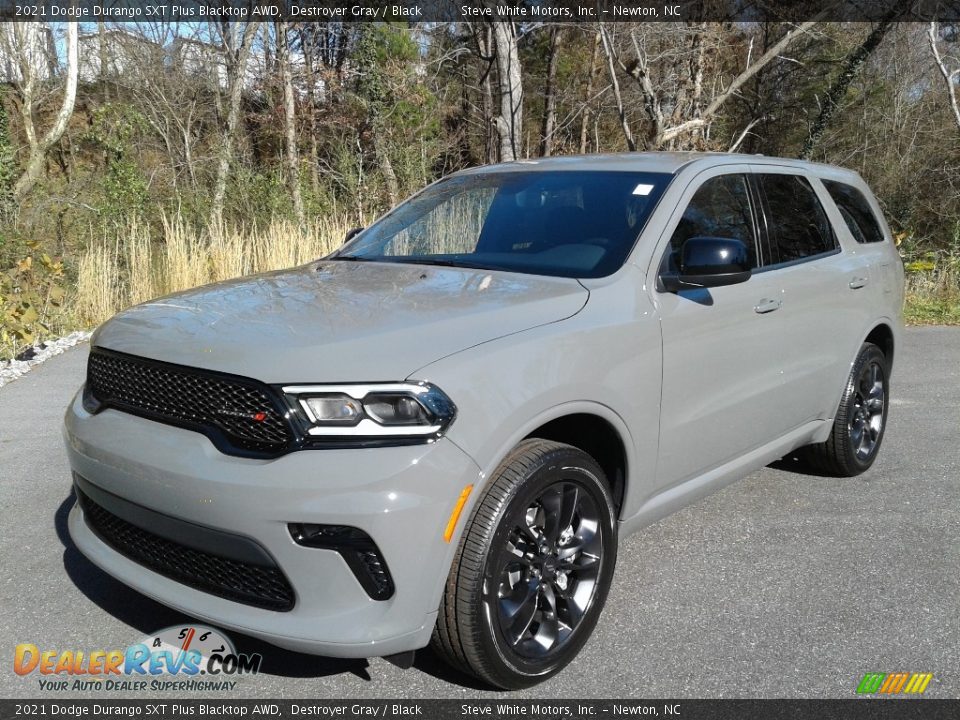 Destroyer Gray 2021 Dodge Durango SXT Plus Blacktop AWD Photo #2