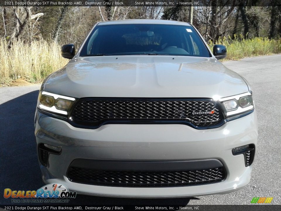 2021 Dodge Durango SXT Plus Blacktop AWD Destroyer Gray / Black Photo #3