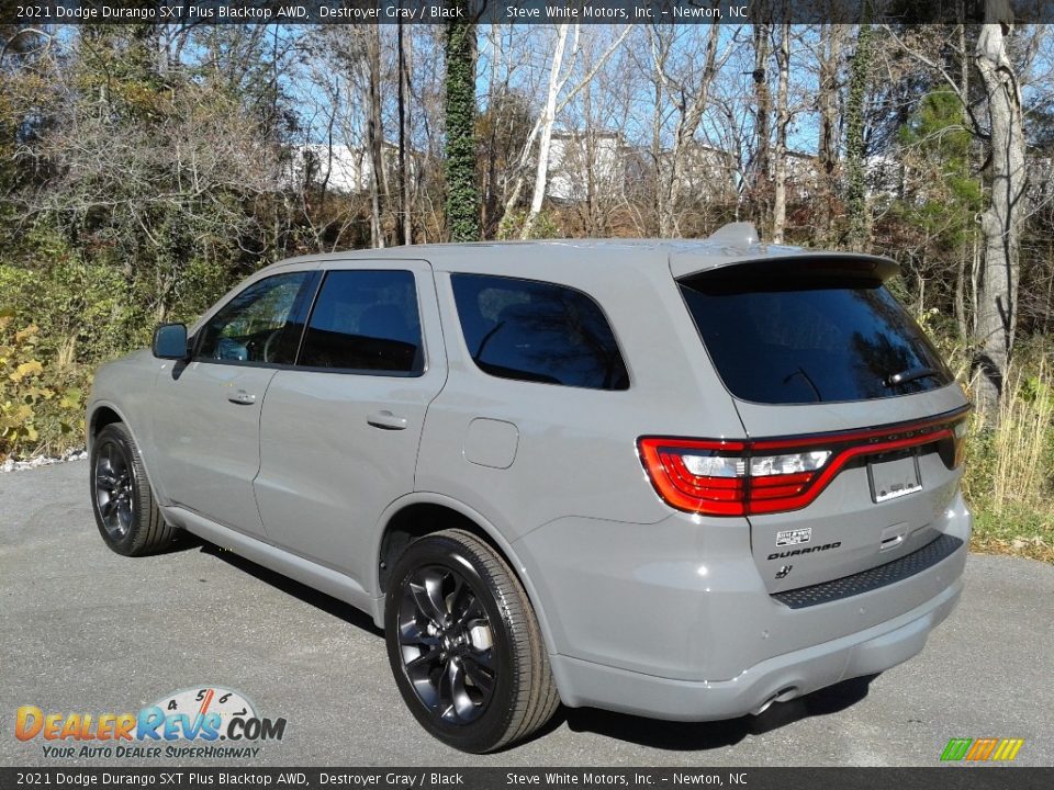 2021 Dodge Durango SXT Plus Blacktop AWD Destroyer Gray / Black Photo #8