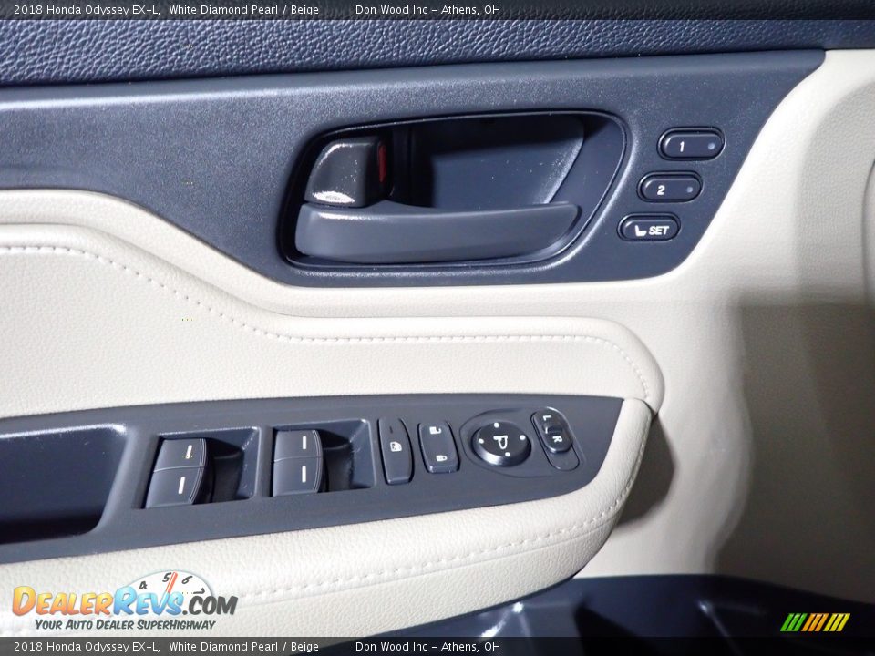 2018 Honda Odyssey EX-L White Diamond Pearl / Beige Photo #18
